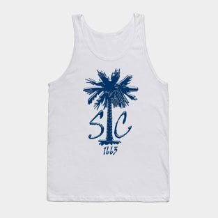 Blue Chrome SC Palm Tank Top